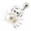 Crab Belly Button Ring in 925 Sterling Silver with Pearl