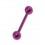 Piercing Arcade Droit Anodisé Rose Boules