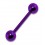 Purple Anodized Eyebrow Straight Barbell w/ Balls