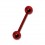 Piercing Arcade Droit Anodisé Rouge Boules