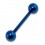 Piercing Arcade Droit Anodisé Bleu Boules