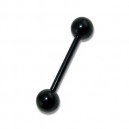 Piercing Arcade Droit Blackline Anodisé Noir Boules