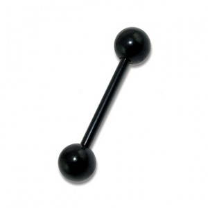 Piercing Arcade Droit Blackline Anodisé Noir Boules