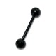 Piercing Arcade Droit Blackline Anodisé Noir Boules