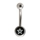 Arcade Fantaisie Symbole Pentacle Blanc / Noir