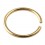 Piercing Nez Micro Anneau Acier 316L Anodisation Or