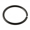 Black Anodized 316L Surgical Steel Nose Ring