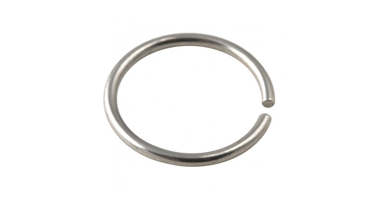 Piercing Nez Micro Anneau Fin Acier 316L Métallisé