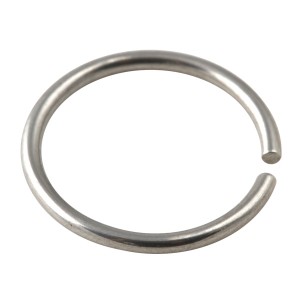 Nasenpiercing Micro-Ring Dünn 18 G Stahl 316L Metallisiert