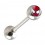 Surgical Steel Tongue Barbell w/ Spiderman