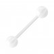 Langue Bioflex Bicolore Blanc / Transparent