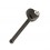 Gerader Nasenpiercing-Pin Stahl 316L Blackline Herz Strass Wei&szlig;