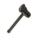 Gerader Nasenpiercing-Pin Stahl 316L Blackline Fuß
