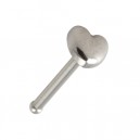 Gerader Nasenpiercing-Pin Chirurgenstahl 316L Herz Einfach
