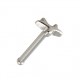Gerader Nasenpiercing-Pin Chirurgenstahl 316L Palme