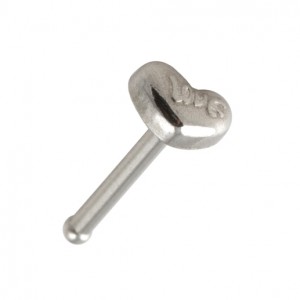 Gerader Nasenpiercing-Pin Chirurgenstahl 316L Herz Love