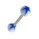 Langue Acrylique Etoile Bleu Foncé / Blanc