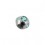 Boule de Piercing ornée de 5 Diamants Strass Turquoises 2
