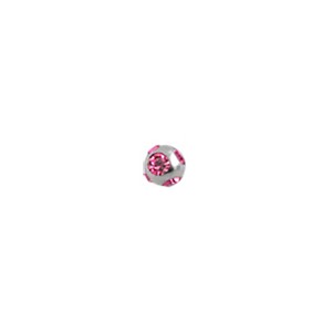 Piercing Only Ball Replacement w/ 5 Pink Rhinestones