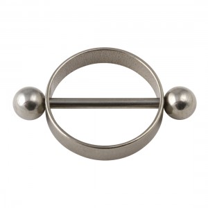 Nipple-Piercing Titan 23G Rounder Kreis Kugeln