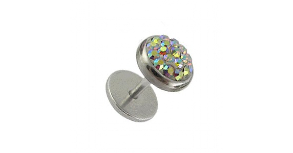 Feilok 1030 Coppia di orecchini a cerchio in acciaio inox, da uomo, per donna, Fakeplug, orecchini, 3 – 14 mm, argento, nero, oro e Acciaio inossidabile, colore: Nero