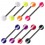 Pack 8x 8 Faces Ball Acrylic Tongue Barbell