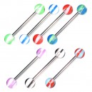 Pack 7x Candy Acrylic Tongue Ring