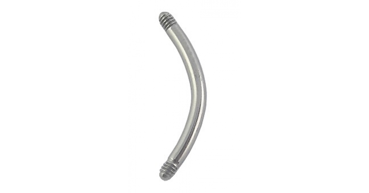 Banane Piercing Stérile Piercing Nombril WARRIOR - Acier Chirurgical 316L Stérile - Banane Classic - 1.6mmx12mm Bijou Piercing Qualité
