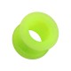 Tunnel Oreille / Lobe Silicone Biocompatible Flexible Vert