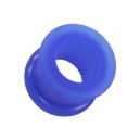 Blue Flexible Biocompatible Silicone Flesh Tunnel Ear Plug Stretcher Expander