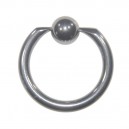 8 or 10 Gauge Big Size Ball Closure / Captive Bead Ring