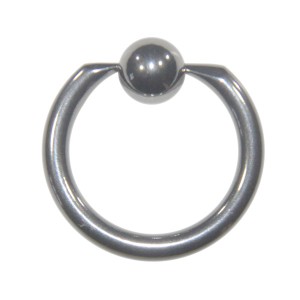 Piercing Ring BCR / CBR großer Größe 8 oder 10 Gauge