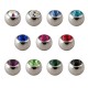 Set 11er Einzelne Piercing-Kugel Strassstein