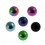 Pack 6x Anodized Titanium Barbell Ball