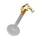 Labret-Piercing Push-Fit Bioflex 14 Karat Gold Delphin