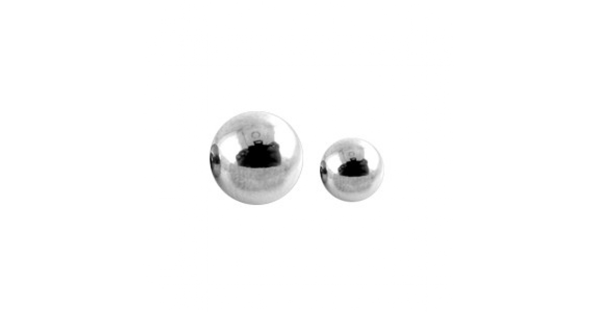 - Chirurgenstahl 316L Piercing Weiß Kugel 1,2 x 4 mm mit Stein Clear 
