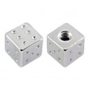 Einzelner Piercing-Aufsatz Würfel Chirurgenstahl 316L