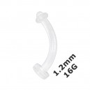 Augenbrauenpiercing-Retainer 1.2 mm / 16 G Bioflex Flexibel
