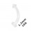 Augenbrauenpiercing Retainer Halter 1.2 mm / 16 G Bioflex Flexibel