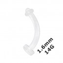 Bauchnabelpiercing-Retainer 1.6 mm / 14 G Bioflex Flexibel