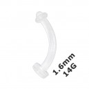Retainer Piercing Ombligo barato 1.6 mm / 14 G Bioflex Flexible