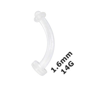 Bauchnabelpiercing-Retainer 1.6 mm / 14 G Bioflex Flexibel