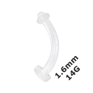 Bauchnabelpiercing Retainer Halter 1.6 mm / 14 G Bioflex Flexibel