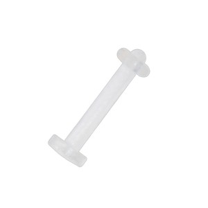 Labret- / Lippenpiercing-Retainer Transparent Bioflex Flexibel