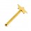 Nasenpiercing Pin Straight 14 Karat Gelbgold Stern