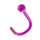 Nez Titane Grade 23 Anodisé Rose Boule
