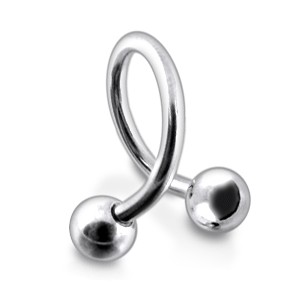 Spiral- / Helix-Piercing Chirurgenstahl Kugeln