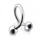 Helix / Twisted 316L Surgical Steel Barbell w/ Balls