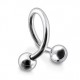 Spiral- / Helix-Piercing Chirurgenstahl Kugeln