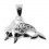 Zirconium 925 Sterling Silver Dolphins Pendent Jewel